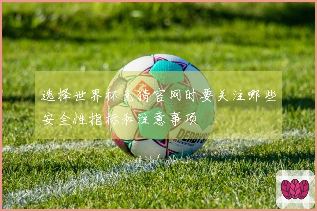 选择世界杯竞猜官网时要关注哪些安全性指标和注意事项